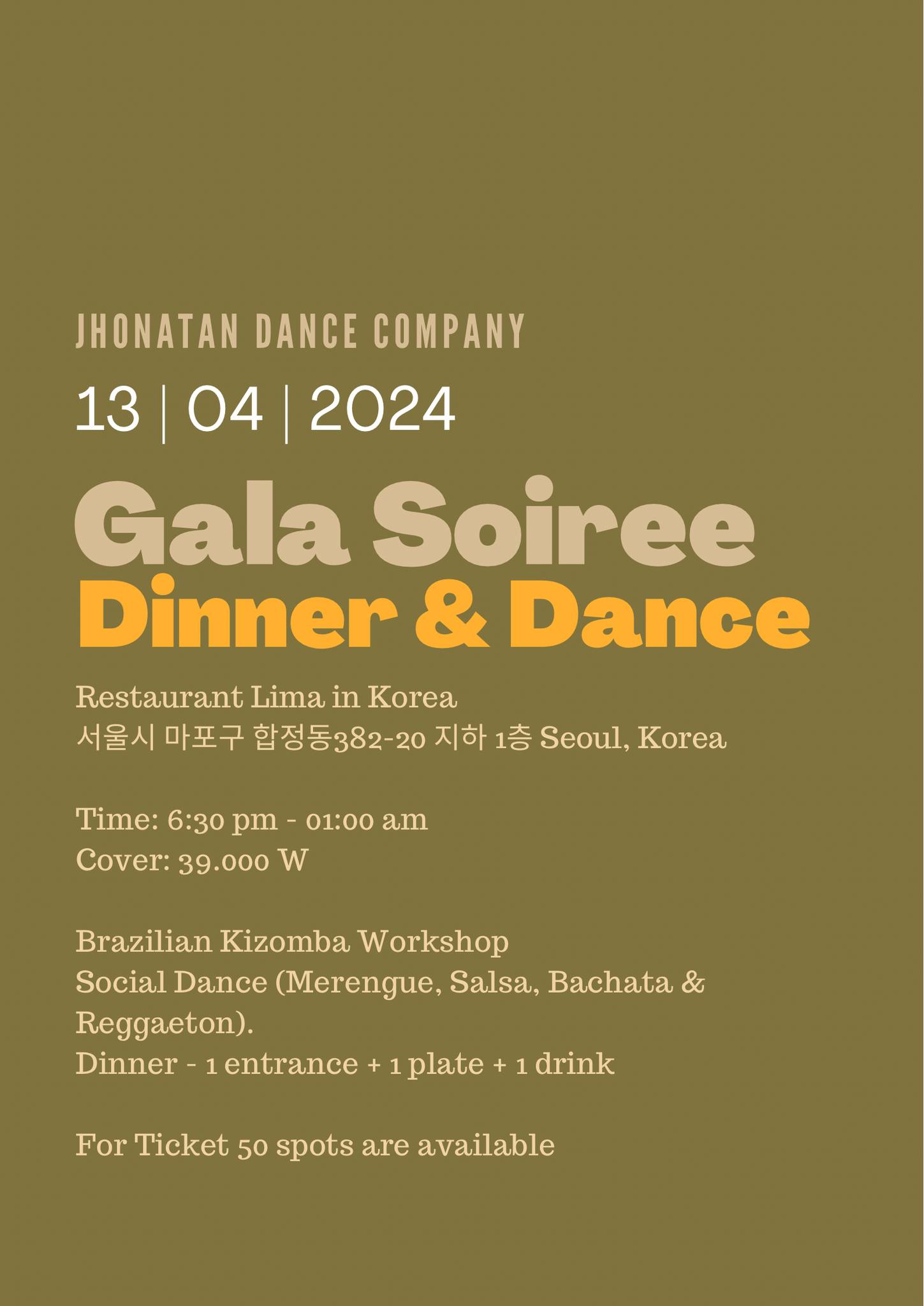 Gala Soiree, Dinner & Dance