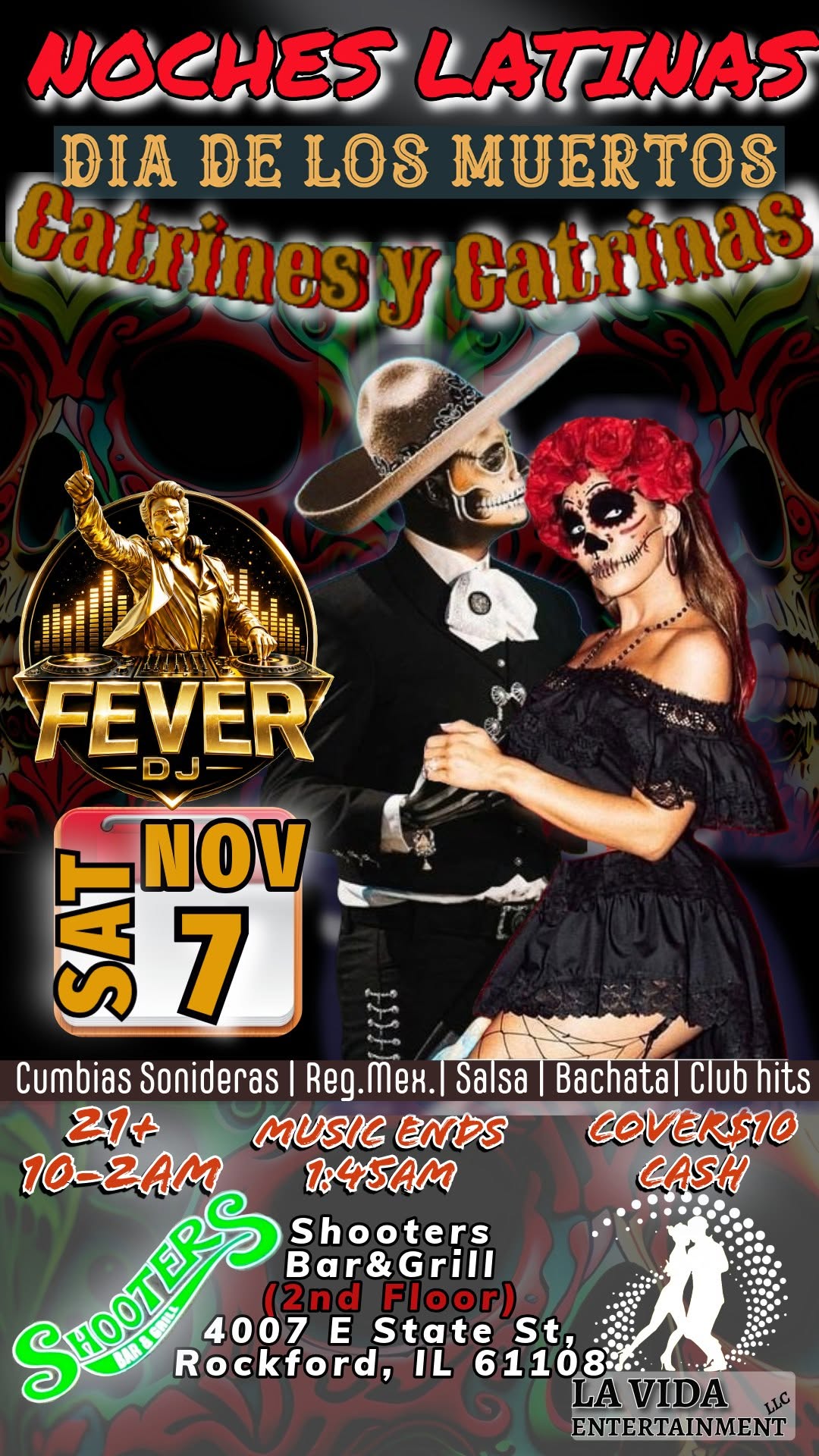 Noches Latinas - Dia De los Muertos - Sab Nov 7