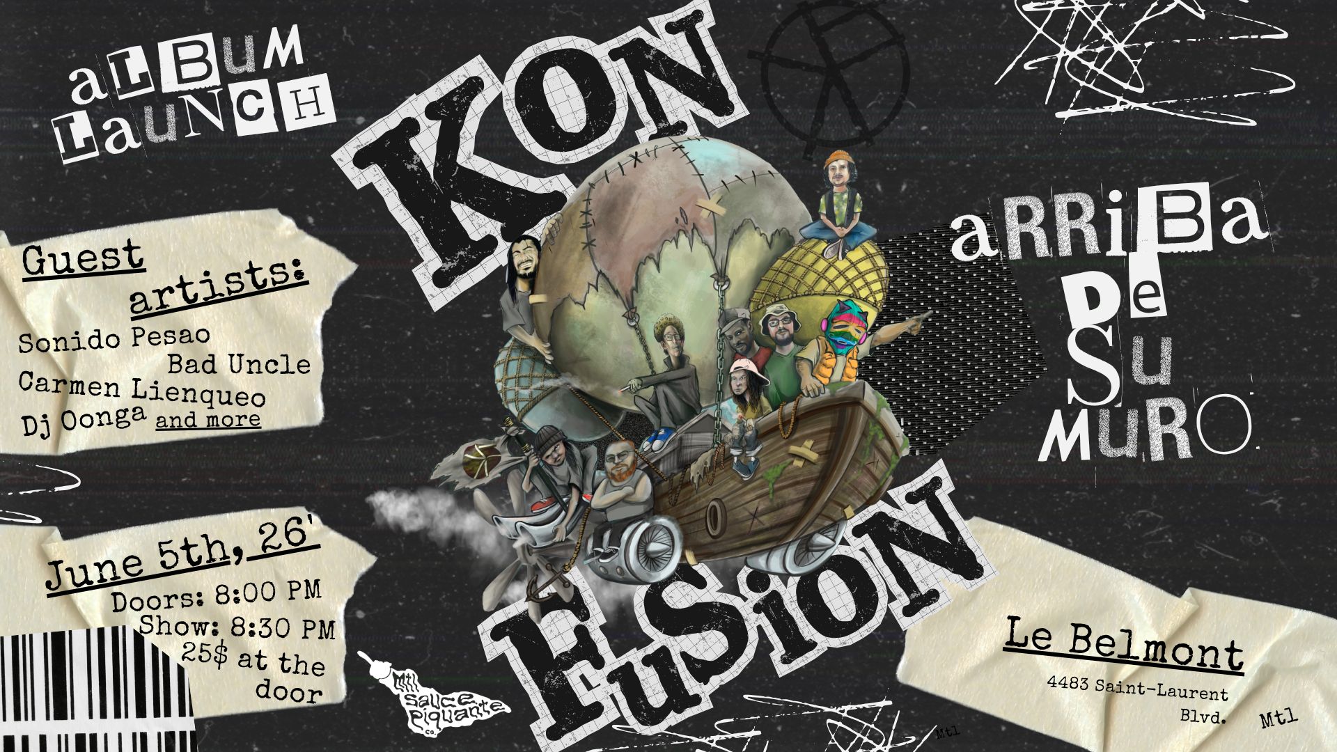 Lancement d'album de Kon-Fusion - Arriba de su muro!