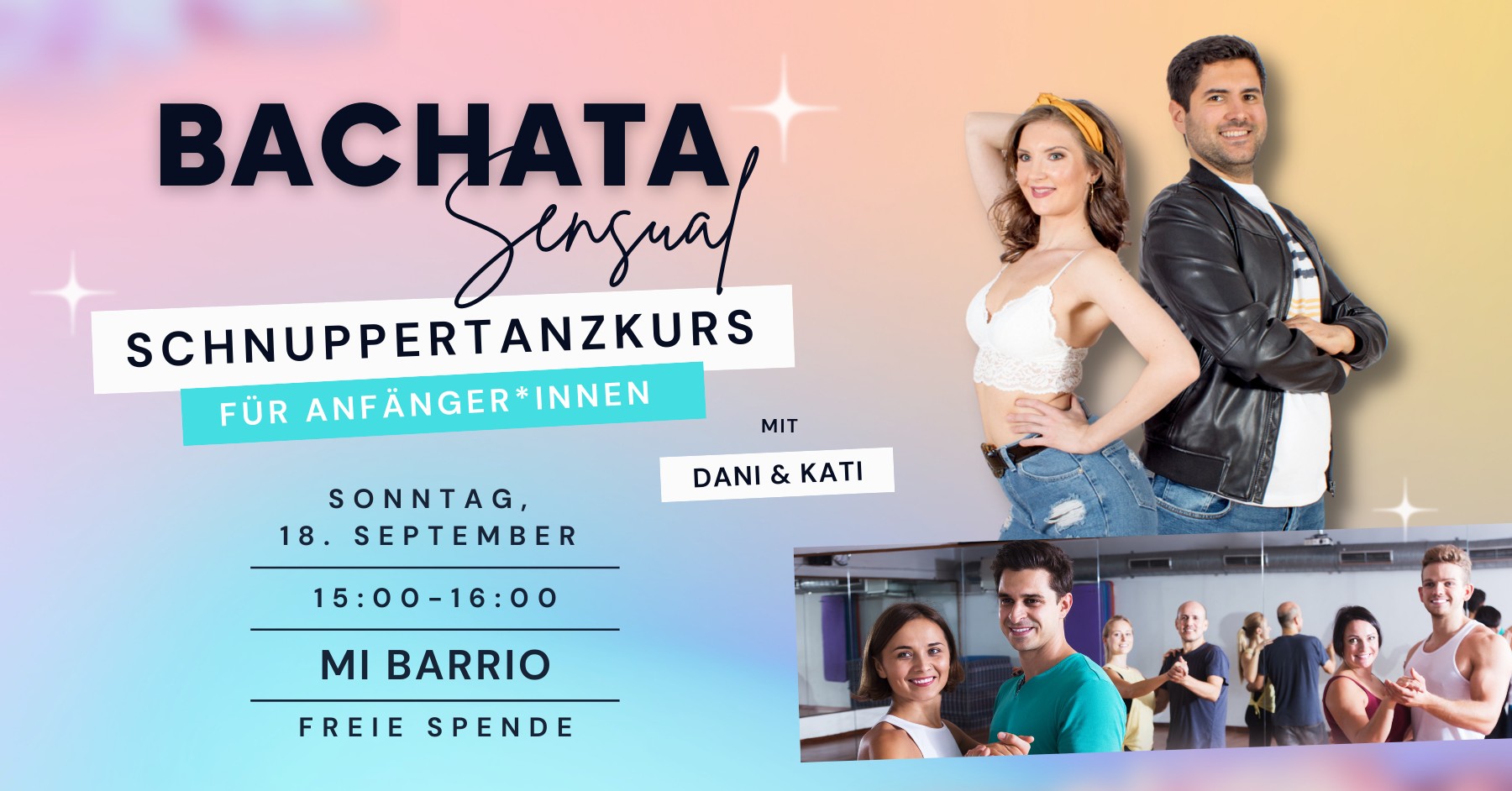 Bachata Schnuppertanzkurs mit Dani & Kati