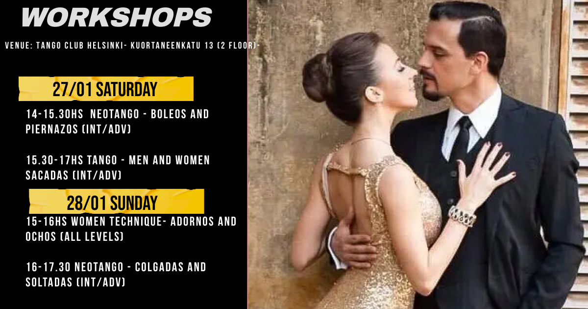 TANGO WEEKEND HELSINKI 26-28 JANUARY 2024