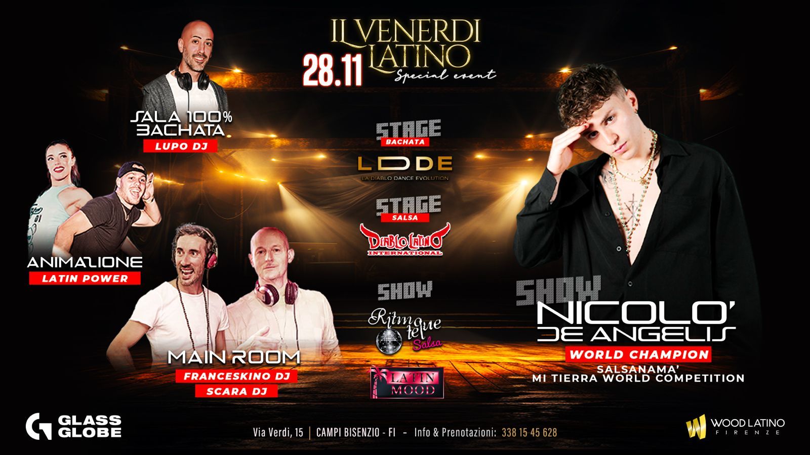 NICOLร DE ANGELIS @ GLASS GLOBE by Wood Latino