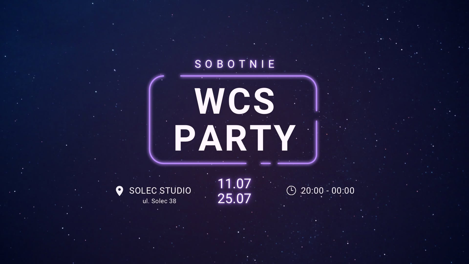 Sobotnie WCS Party