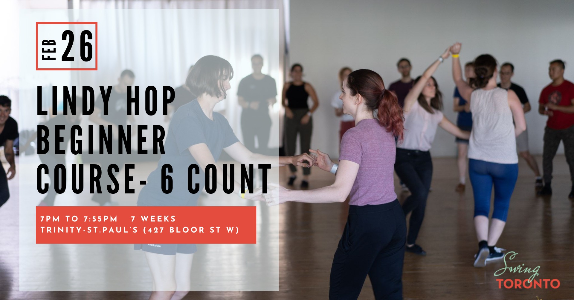 Lindy Hop Beginner 6-Count Course Starts October 27th! 7 weeks