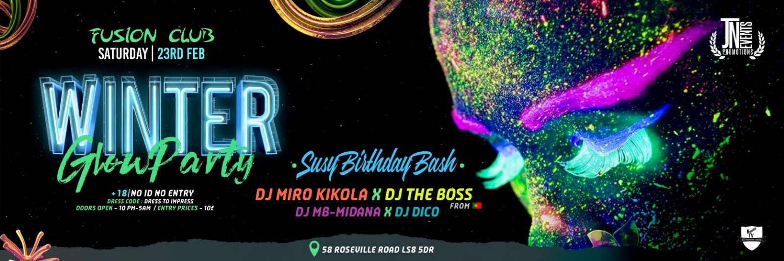 "Winter Glow Party" SUSY BIRTHDAY BASH
