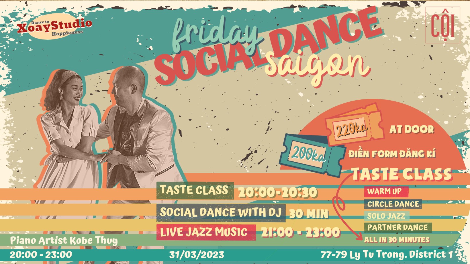 FRIDAY SOCIAL SWING DANCE SAIGON - MARCH