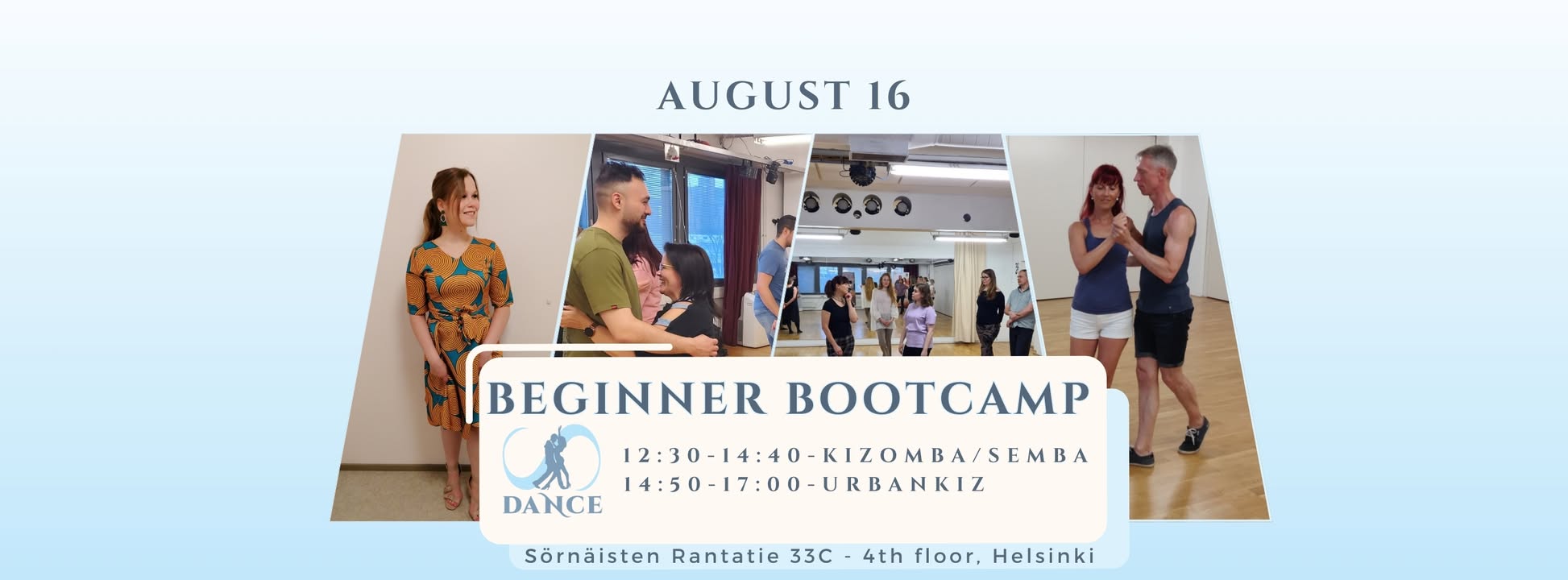 Beginner Bootcamps 16.08. - Kizomba & Urbankiz