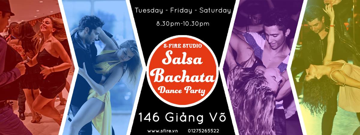 Khai trương cơ sở mới tại 146 Giảng Võ : Lớp tập & giao lưu Salsa - Bachata ( Giảm 50% học phí tất cả các lớp ) - Lớp tập có sử dụng điều hò