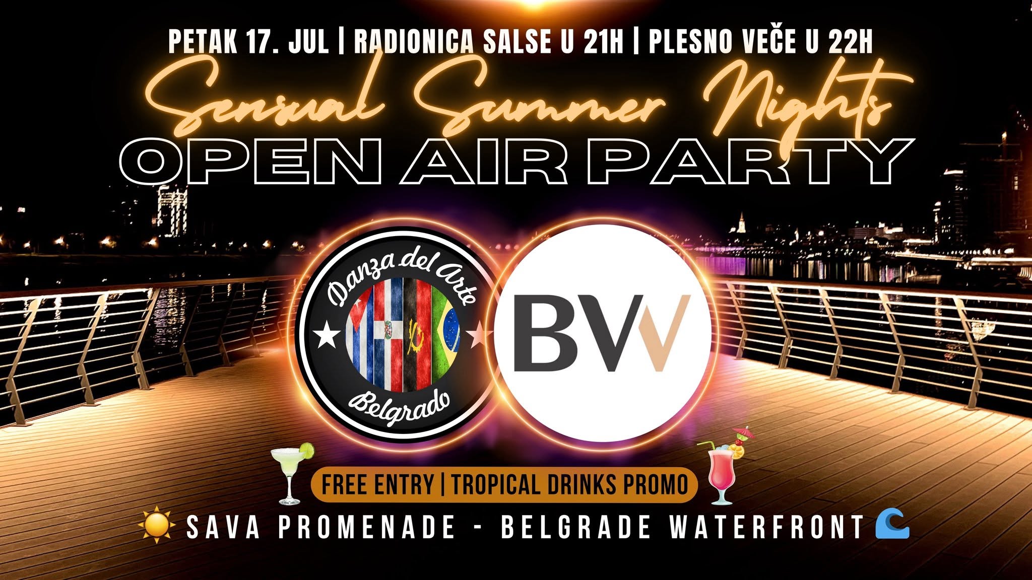 🕺 Sensual Summer Nights - An Open-Air Dance Party 📍 Belgrade Waterfront 🌊