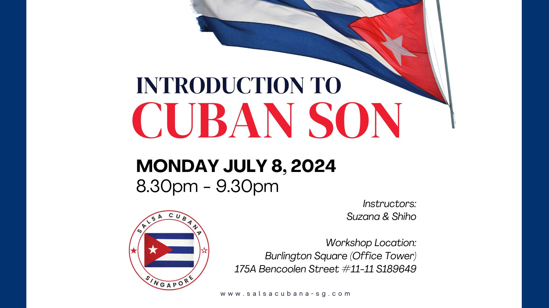 Intro to Cuban Son! Mon July 8