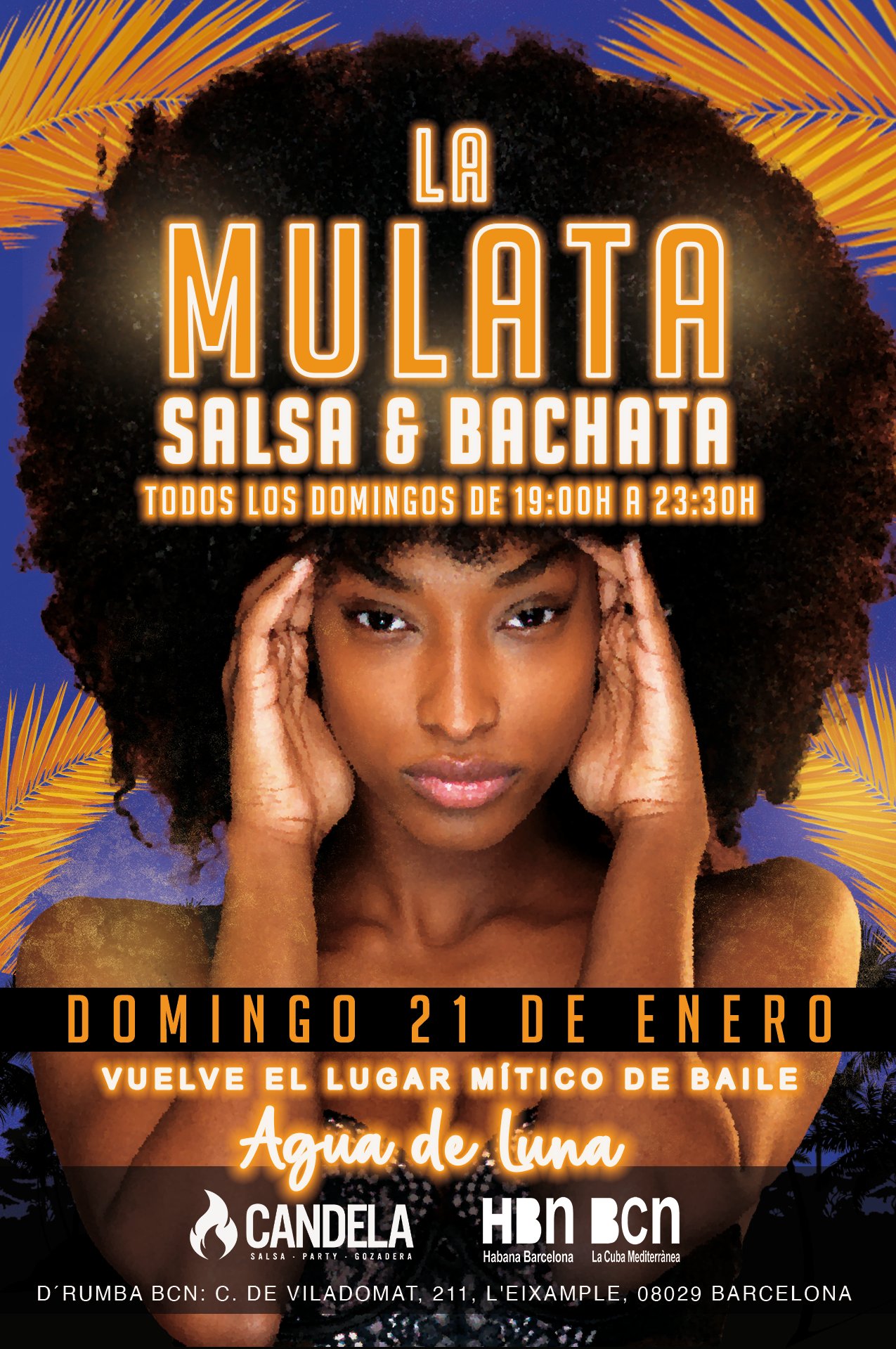 Vuelve LA MULATA - DOMINGO DE SALSA Y BACHATA en Barcelona