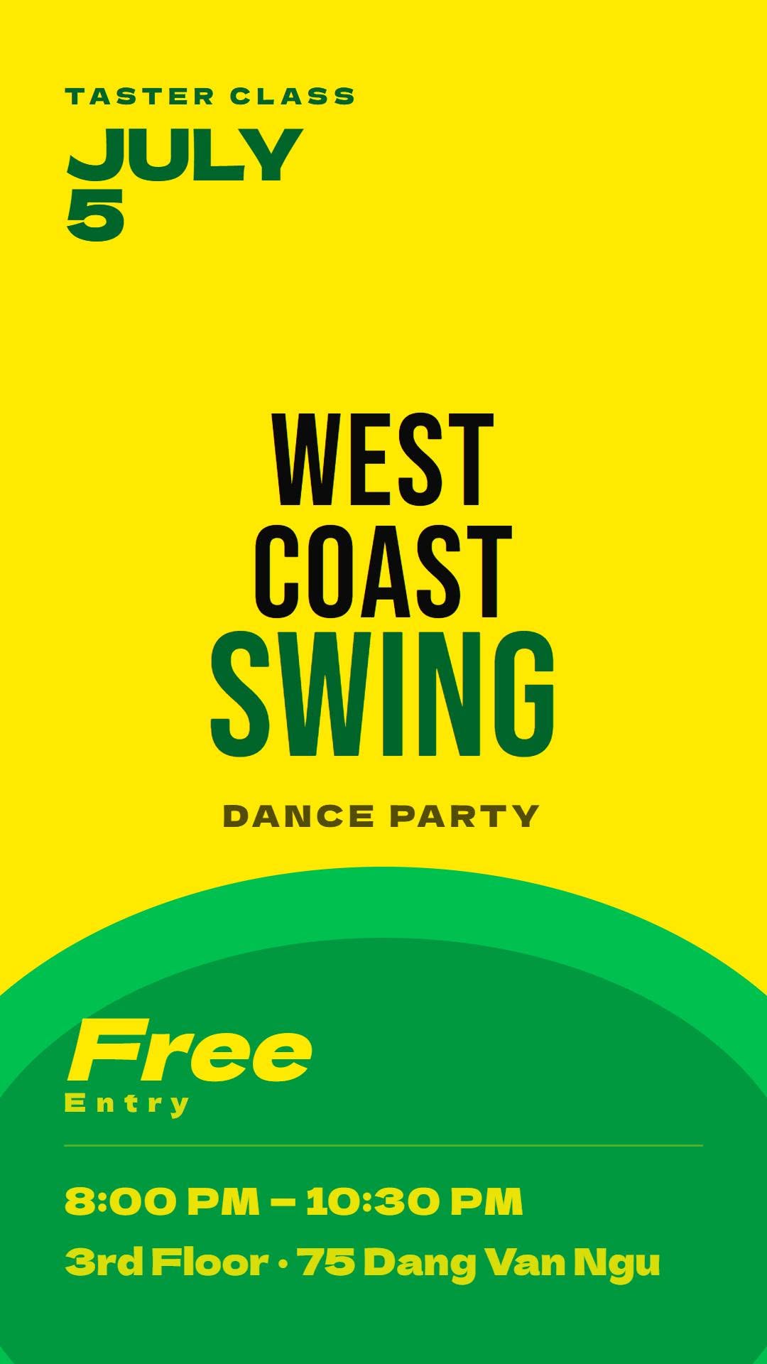 Taster class West Coast Swing dance