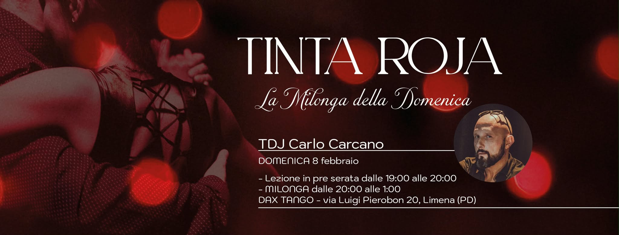Milonga Tinta Roja - Tdj Carlo Carcano - pizza e prima consumazione incluse!