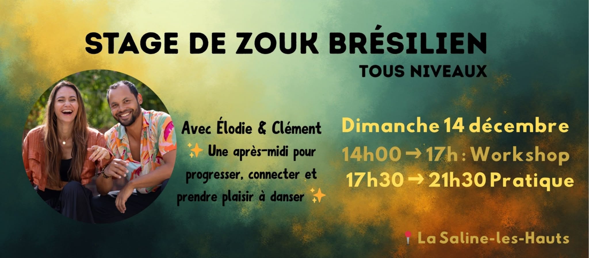 ✨ Stage de Zouk Brésilien et Pratique ✨