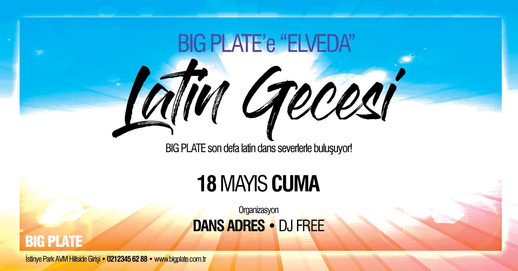 BigPlate'e Elveda - Latin Gecesi