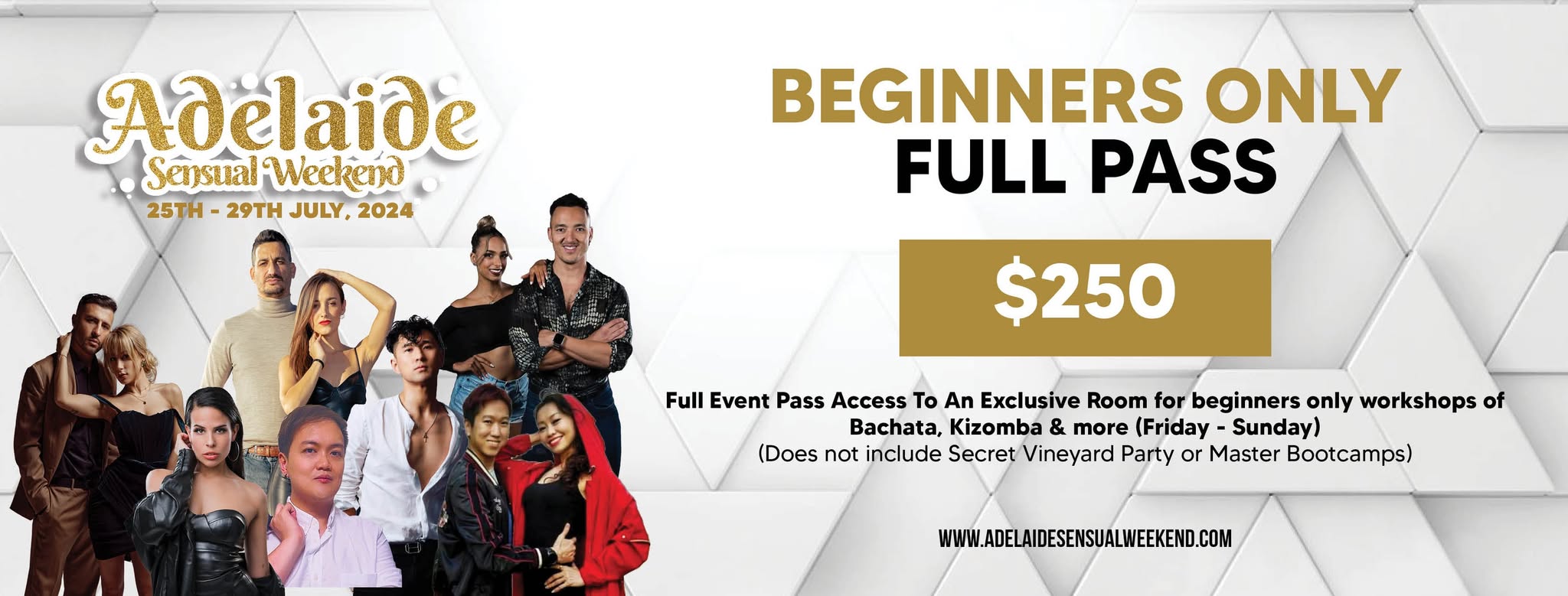 Adelaide Sensual Weekend Beginners Only Full Pass Special 2024