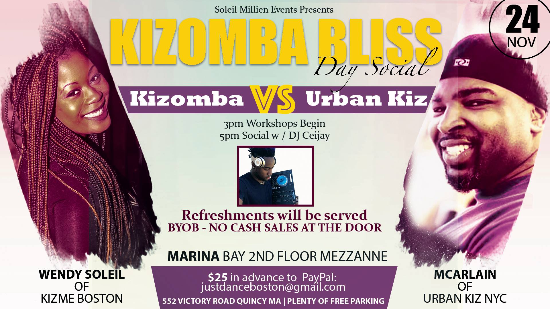 Kizomba Bliss Day Social! 3pm-9pm