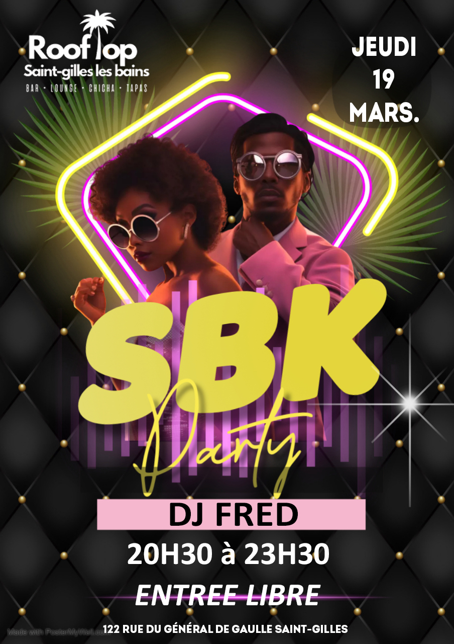 ⭐ SPECIAL SBK ROOFTOP⭐ 💥ENTREE LIBRE💥CE JEUDI 19 MARS De 20h30 à 23h30 Dj Fred