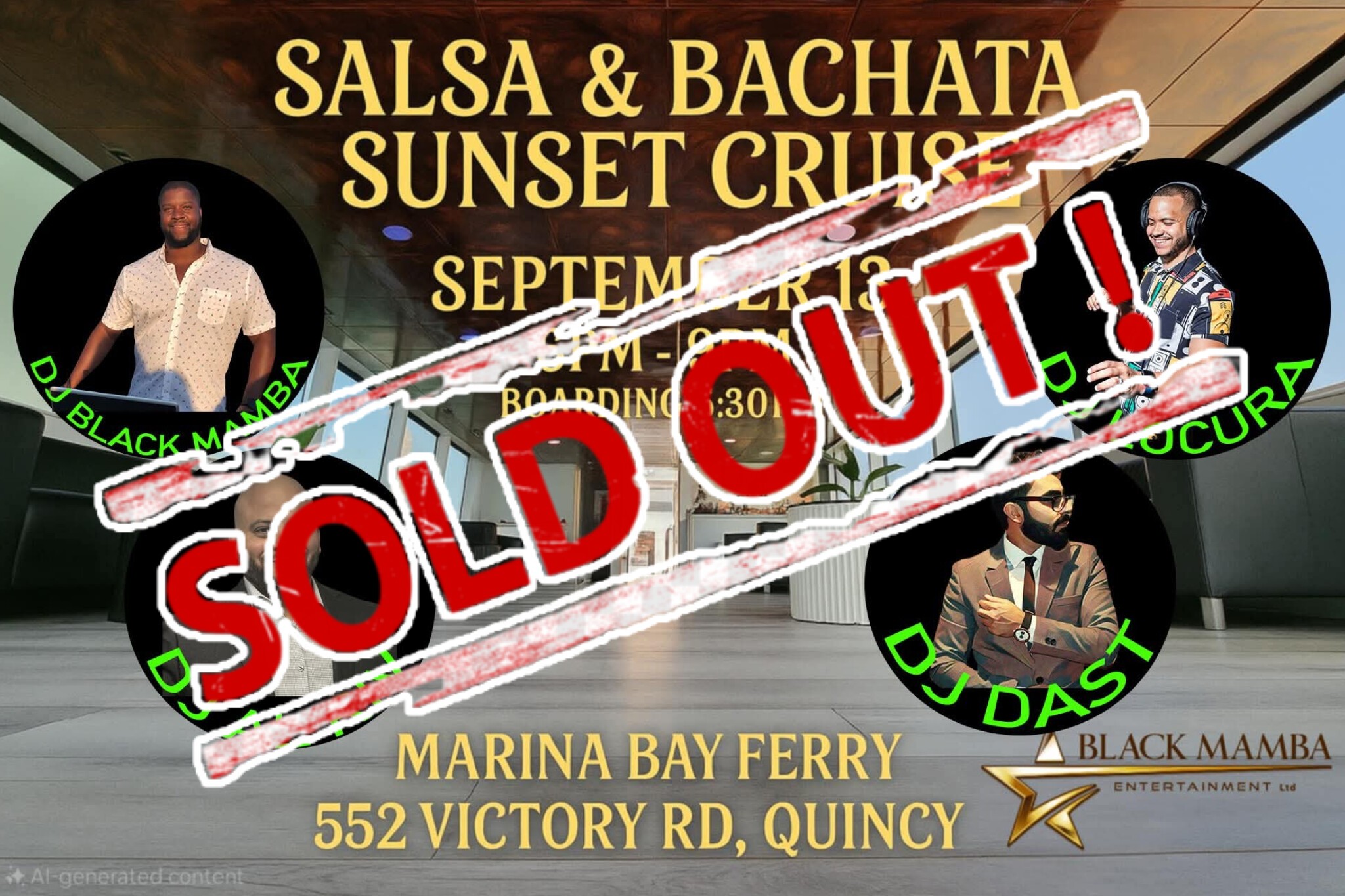 Black Mamba's 10 Year Anniversary "Sunset Boat Cruise"