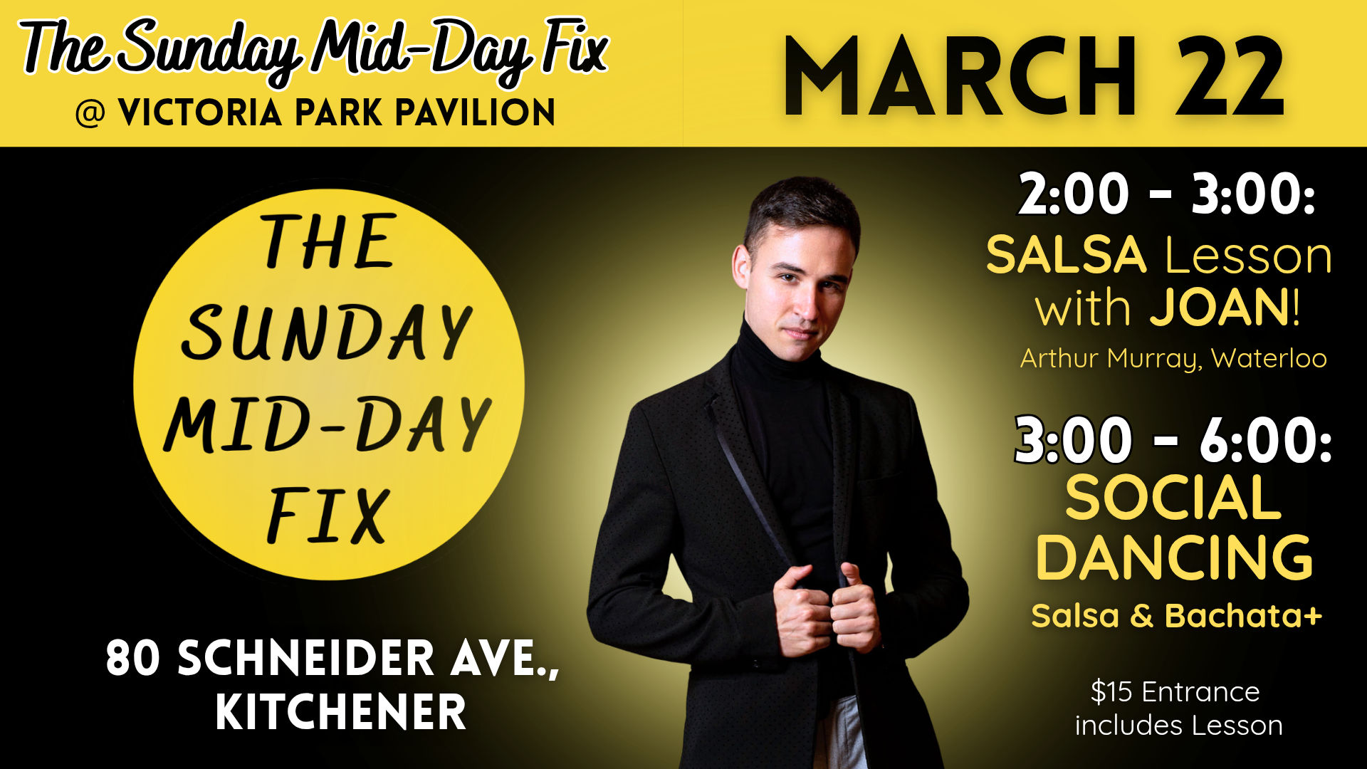 Sunday Mid-Day Latin Dance Social & Salsa Lesson with Joan!