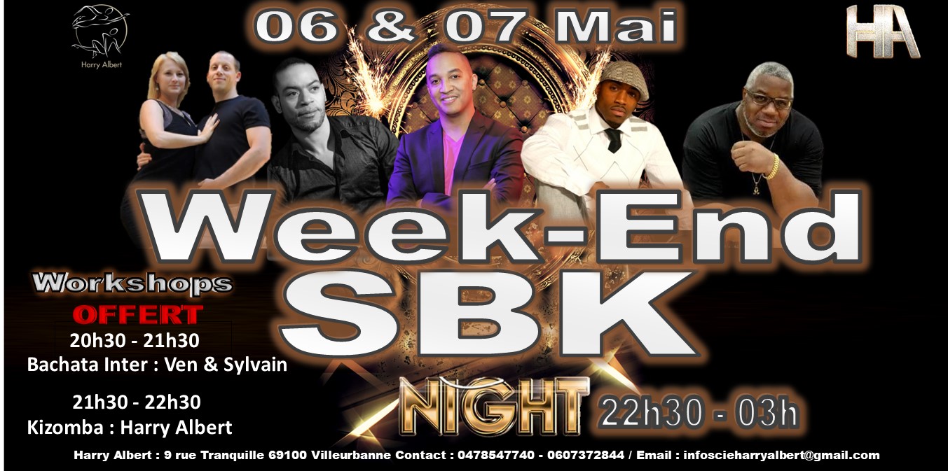 WEEK-END SBK WORKSHOPS & SOIRÉE