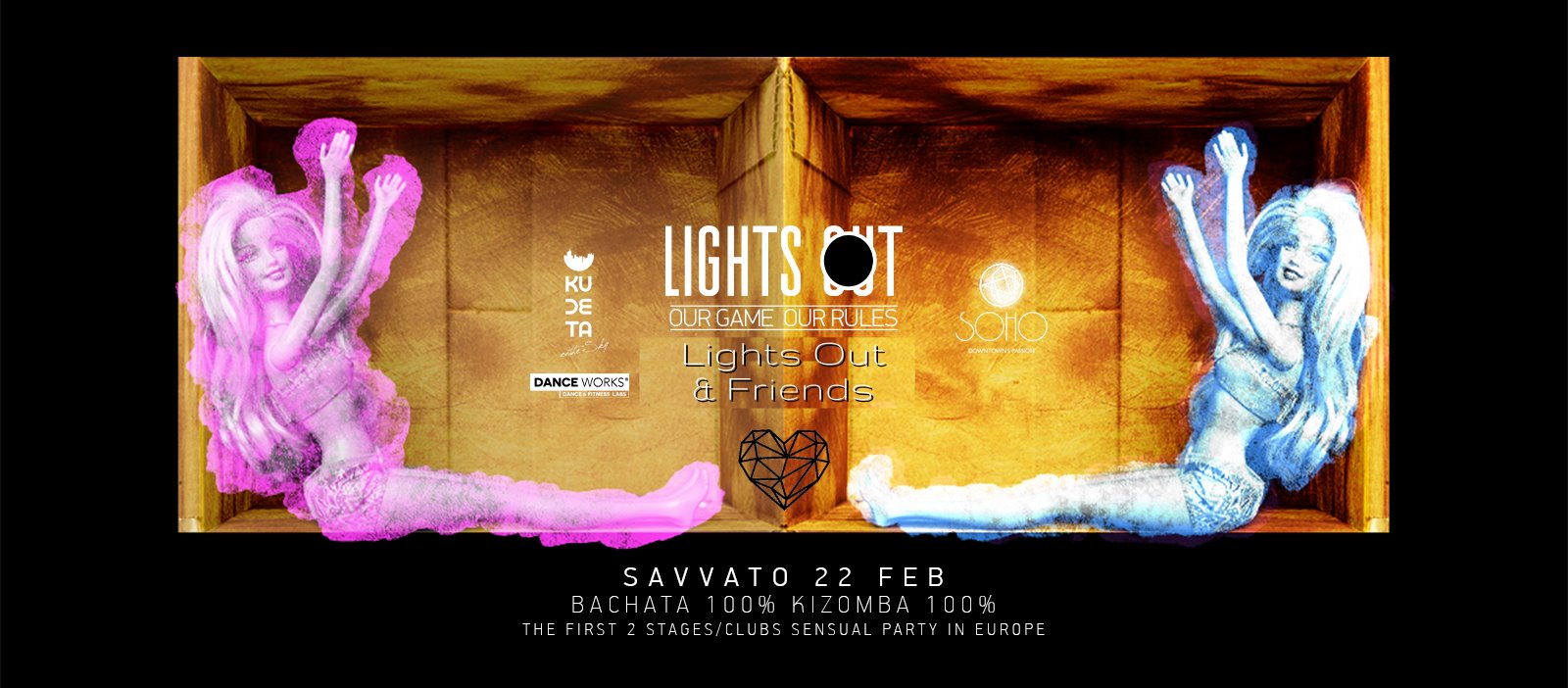 Lights Out & Friends Europe's First Stage Sensual Party