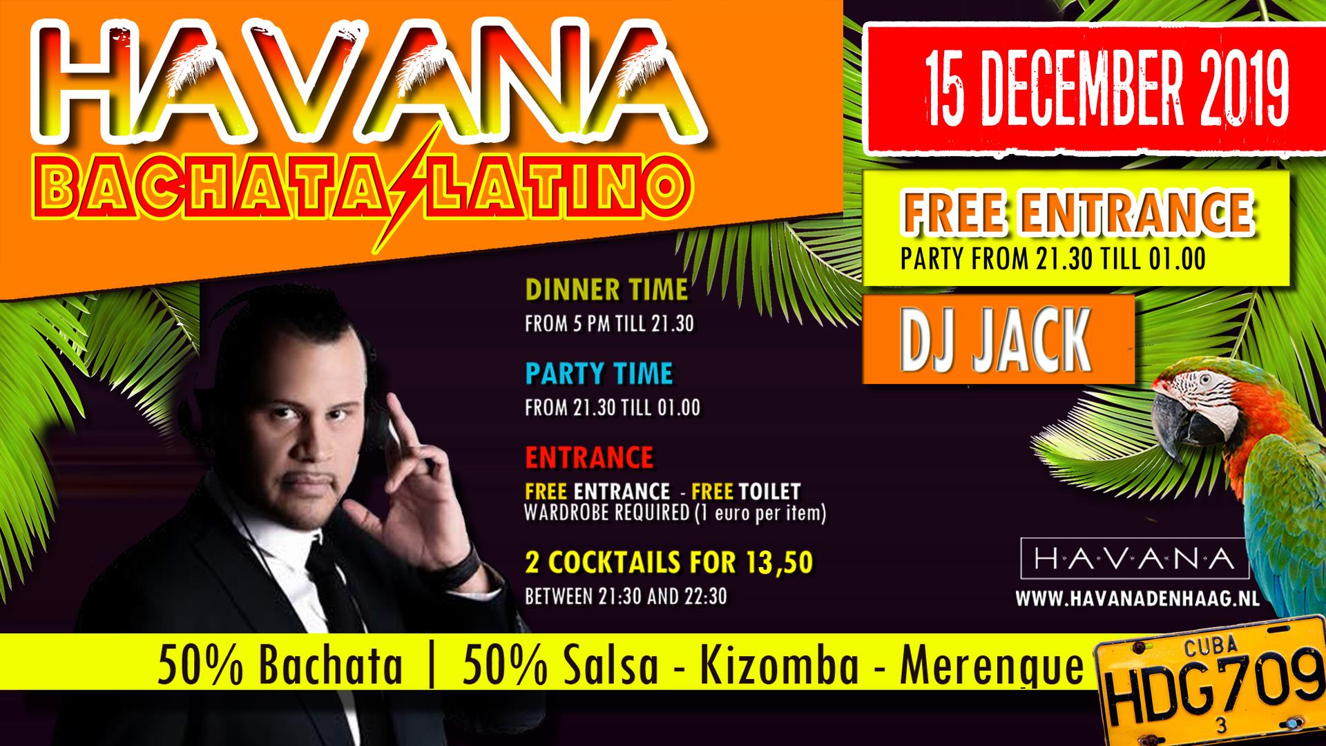 Havana - Bachata & Latino (Gratis Entree) 21.30-01.00 hr Dancing