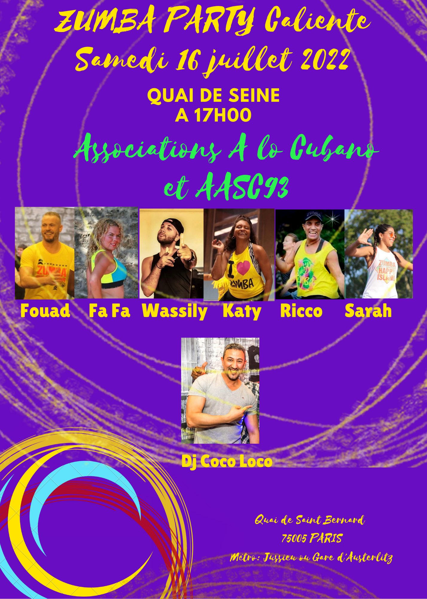 Zumba Party Caliente quai de Seine