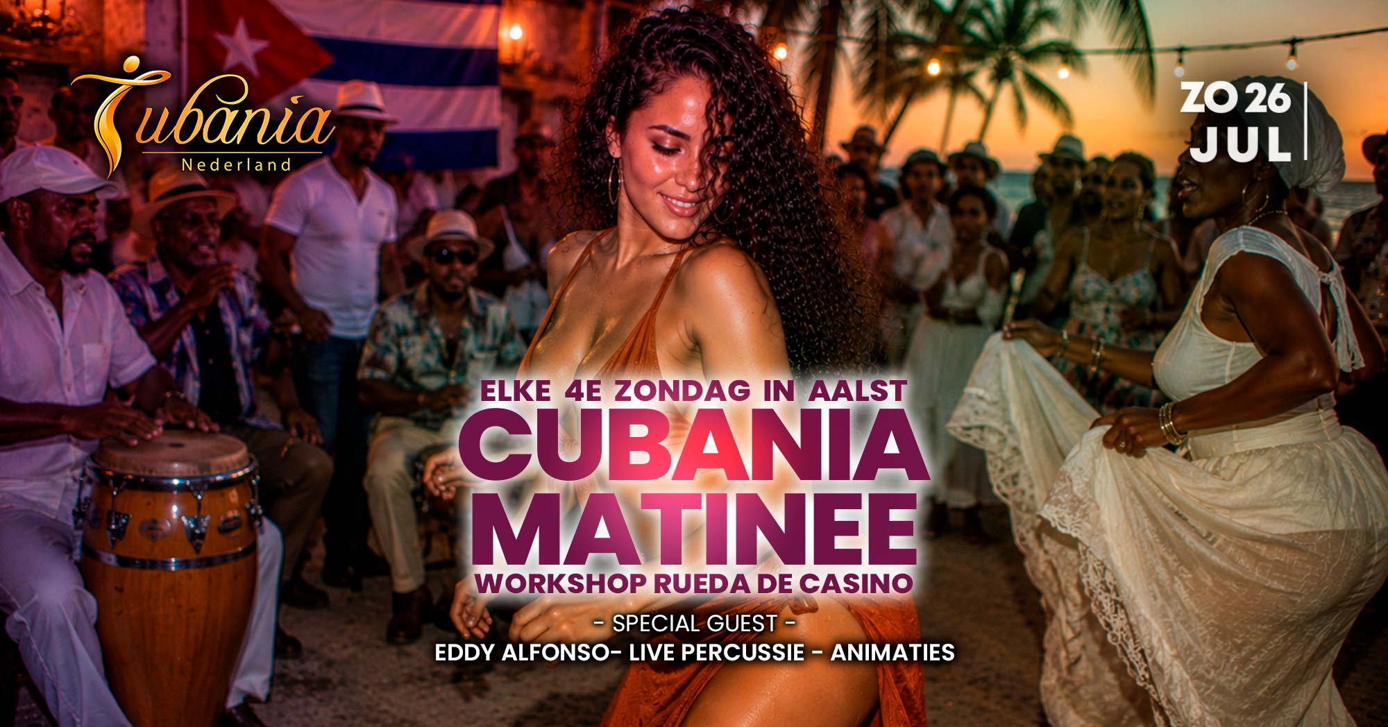 Salsa Matinee in Aalst met workshop Rueda de Casino