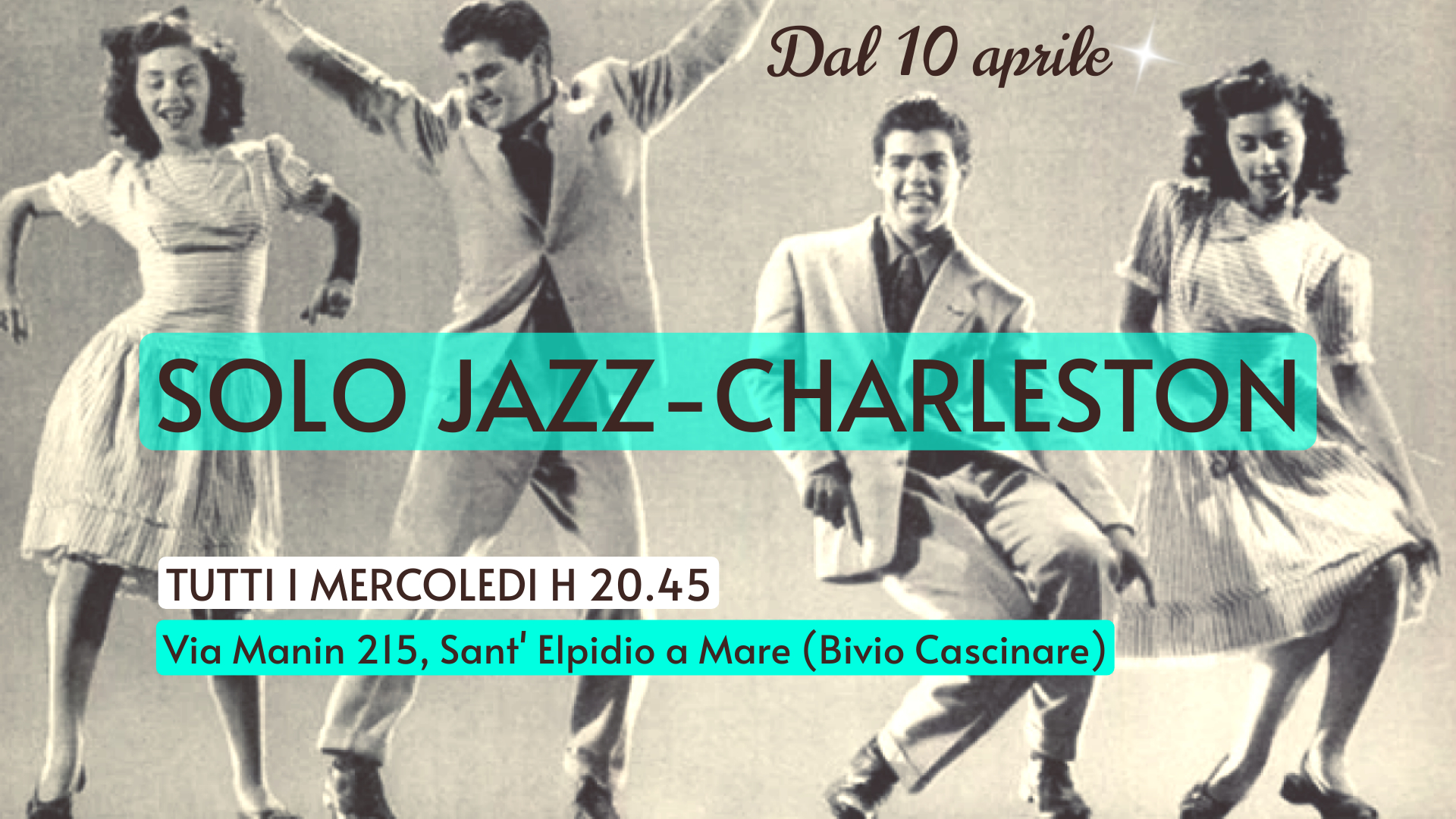 PROVA GRATUITA nuovo corso SOLO JAZZ-CHARLESTON