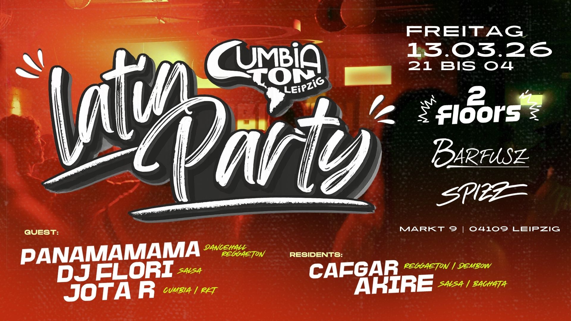 Latin Party Cumbiaton Leipzig 💥 13.03.2026