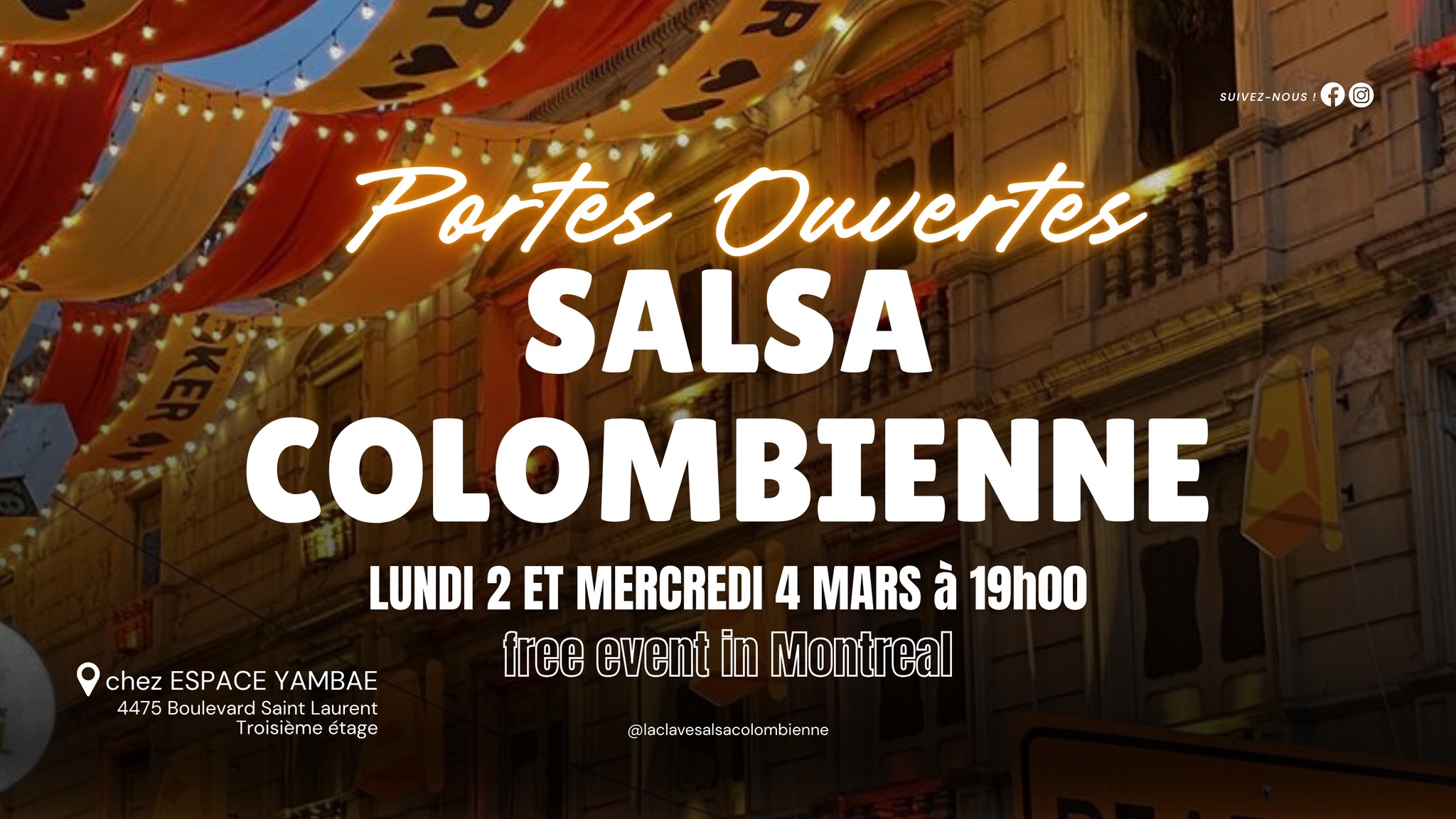 SALSA COLOMBIENNE - Free Classes