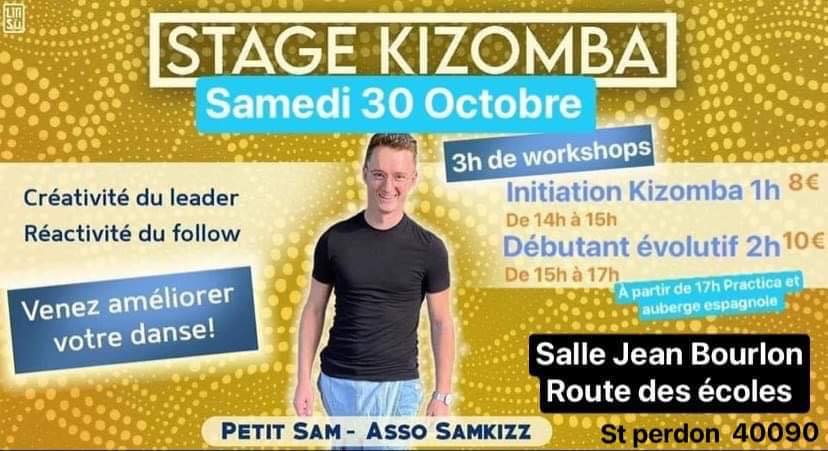 Stage Kizomba Débutant avec Petit Sam