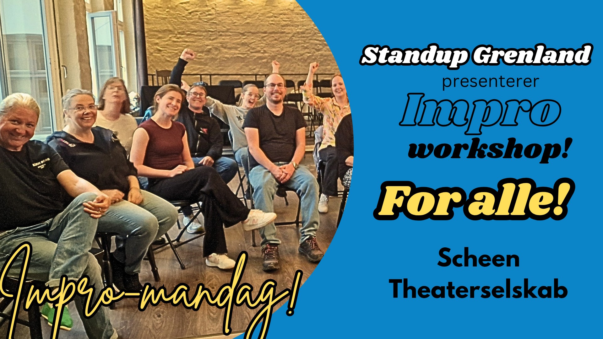 Impro-workshop for alle! đ