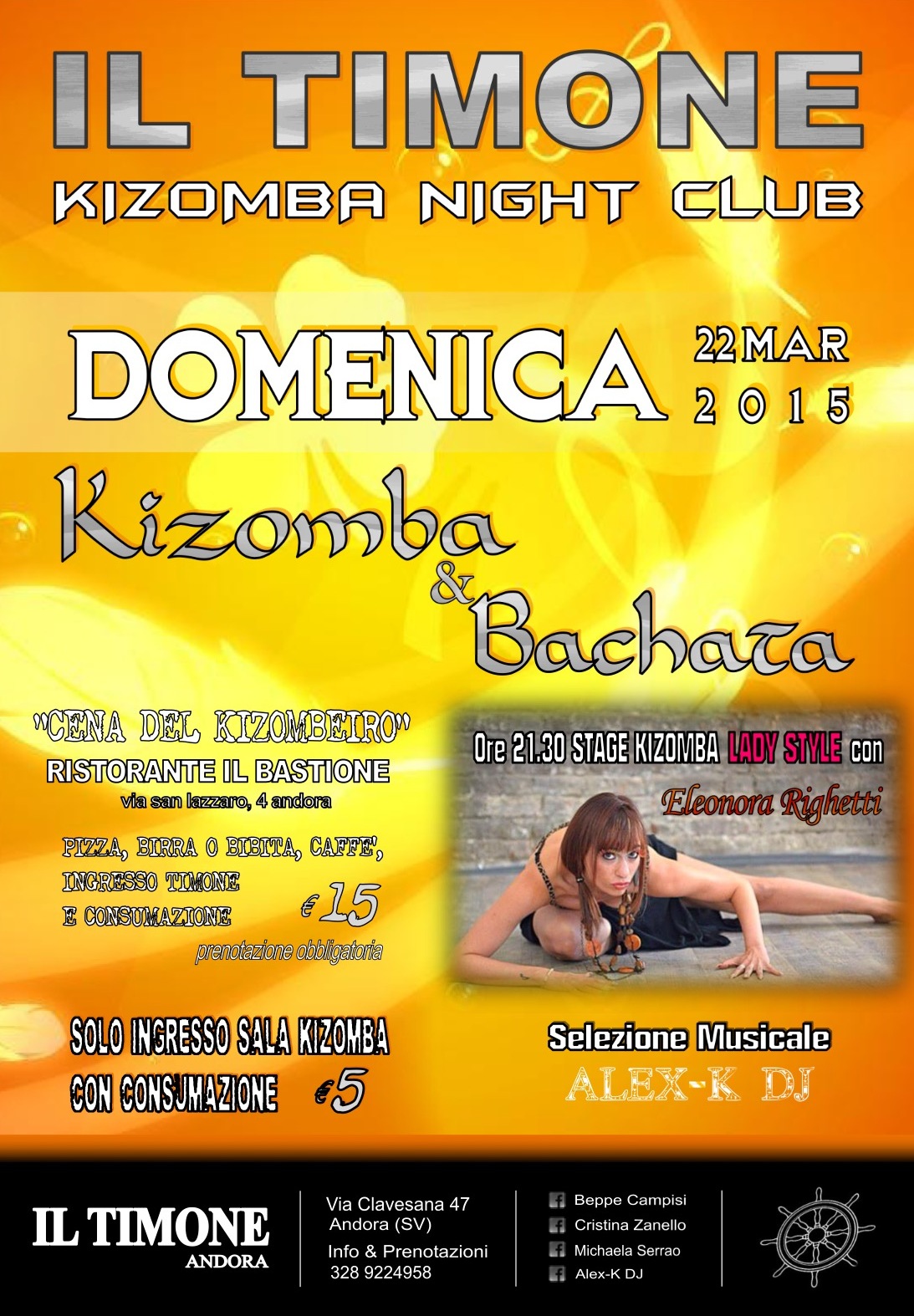 KIZOMBA NIGHT CLUB - Il Timone Andora