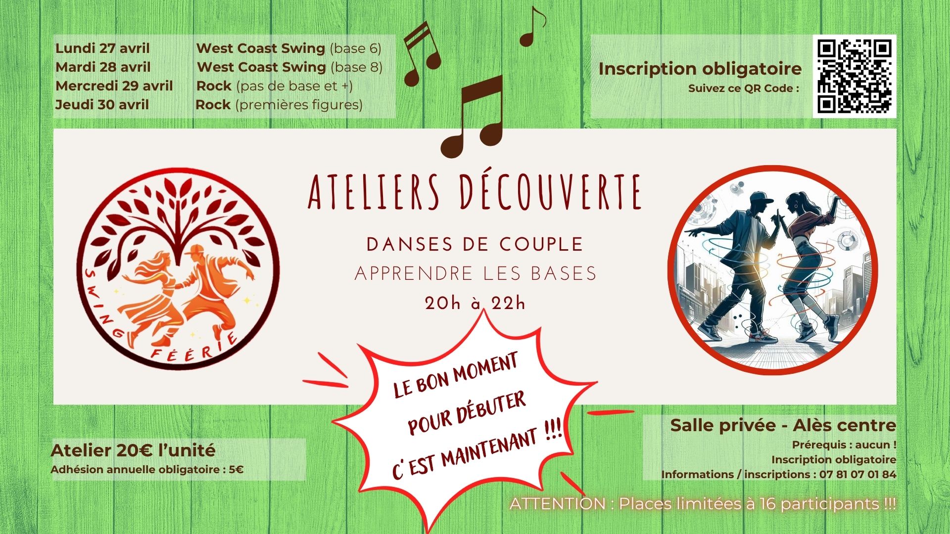 Ateliers découverte Rock et WCS