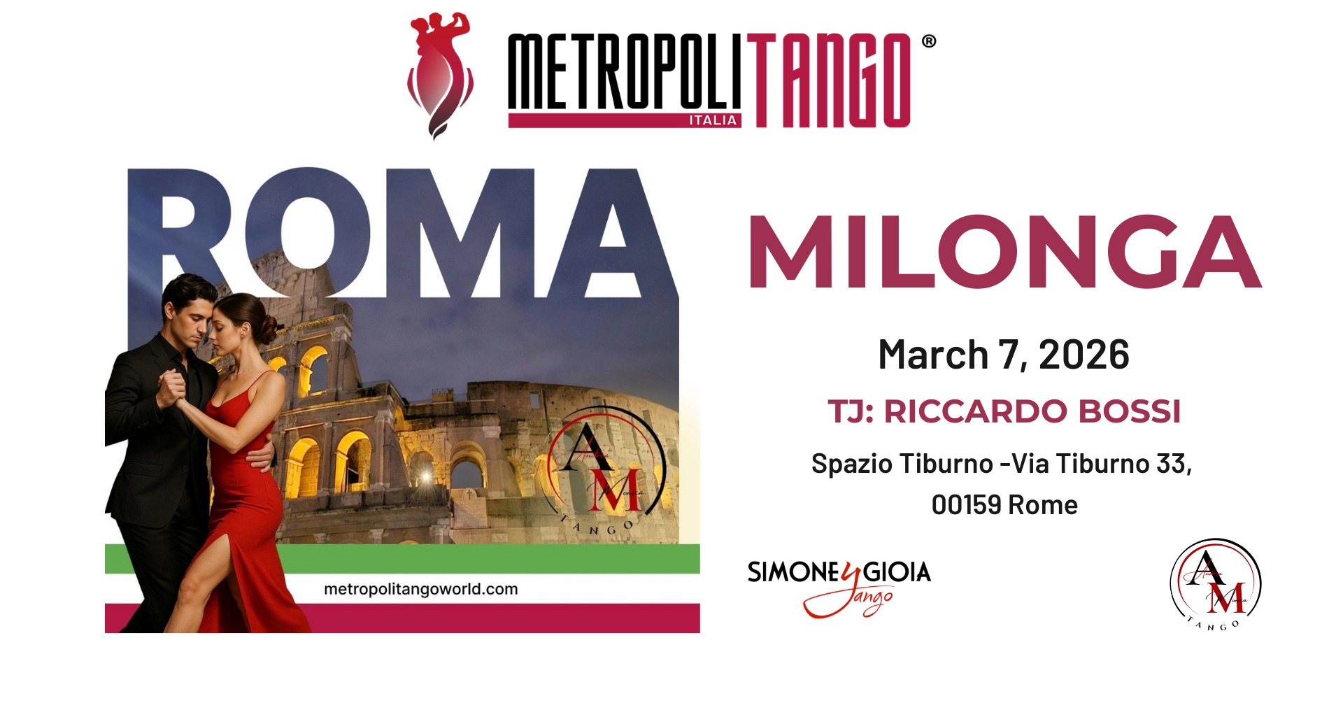 MILONGA METROPOLITANGO ROMA