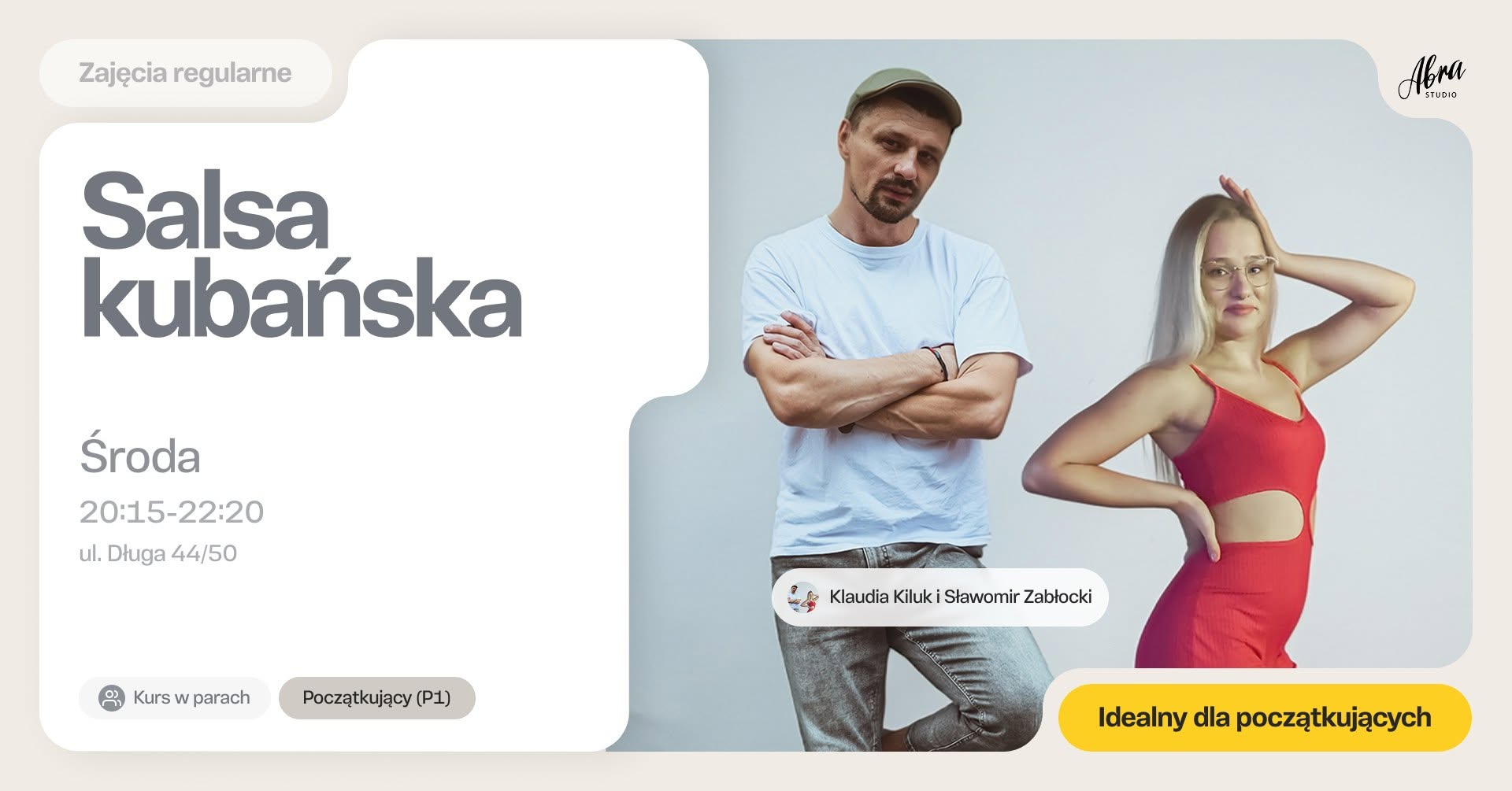 Salsa Kubańska z Klaudią & Sławkiem dla początkujących (P1) - DODATKOWY NABÓR DO GRUPY