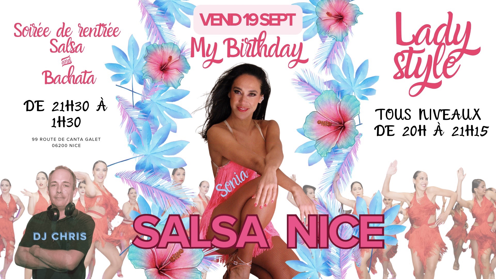 SOIRÉE SALSA & BACHATA Lady style by Sonia