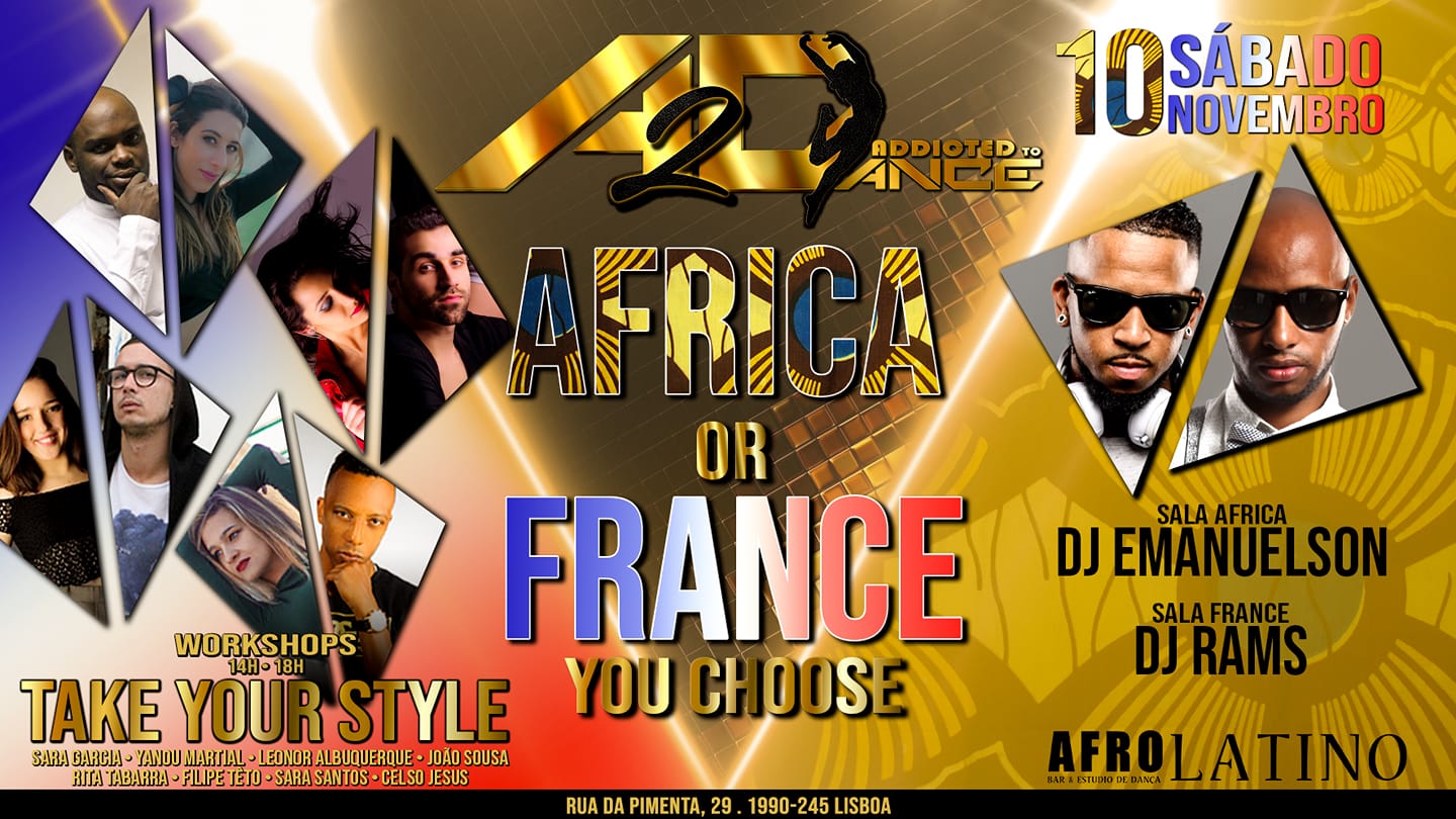 Festa & Workshop A2D- África Or France You Choose