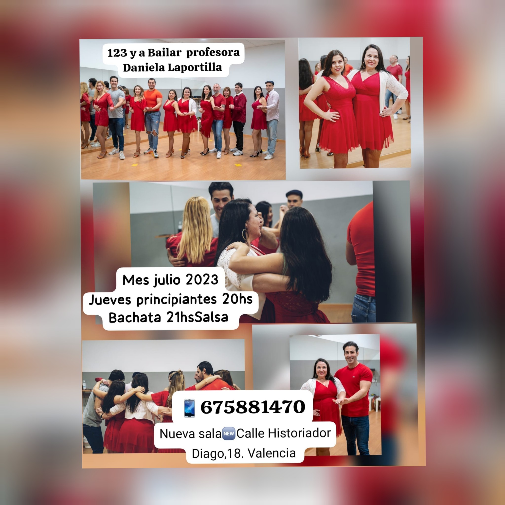Bachata y salsa clases principiantes Julio 2023