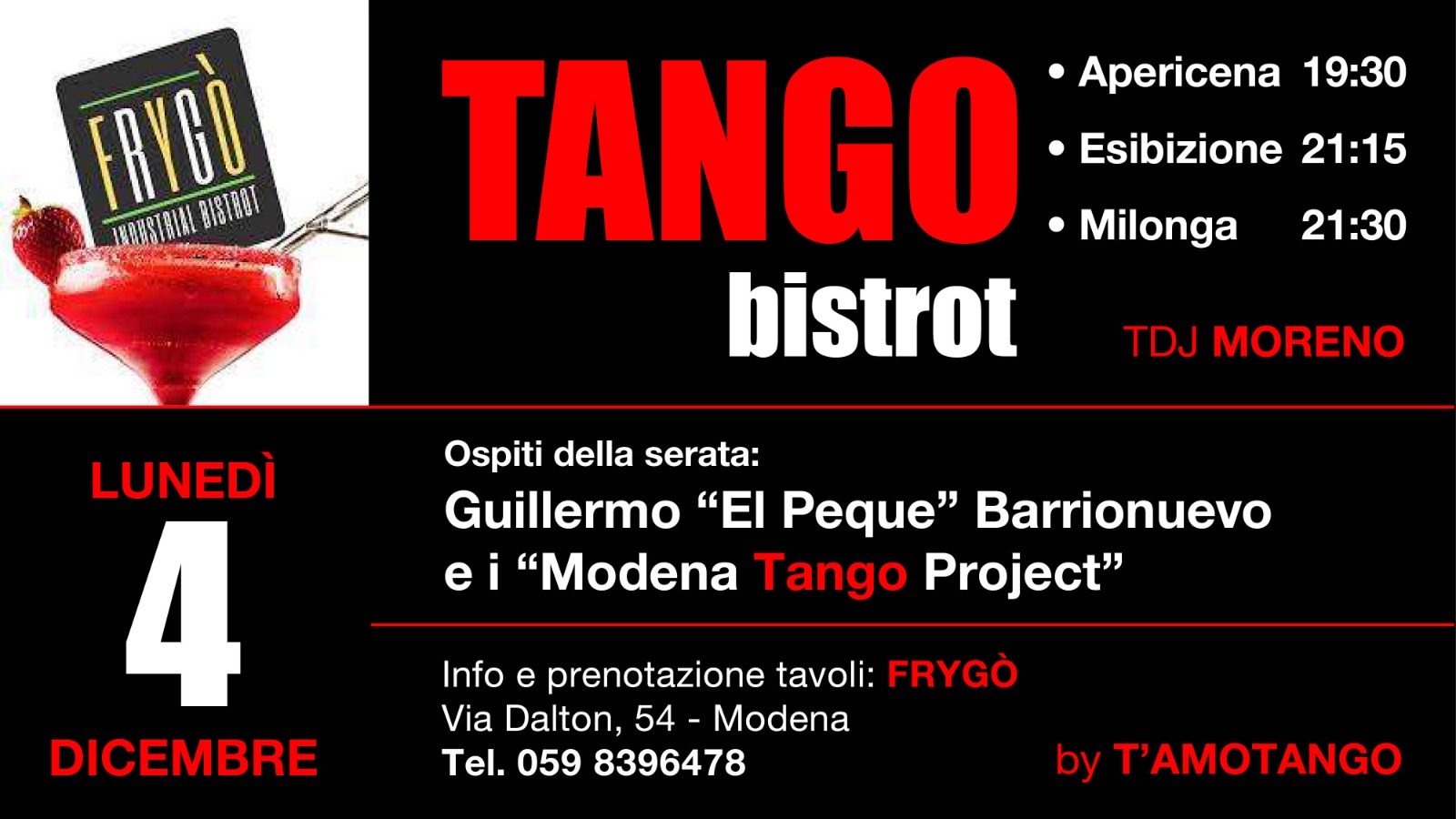 Lunedì di tango al Frygo'