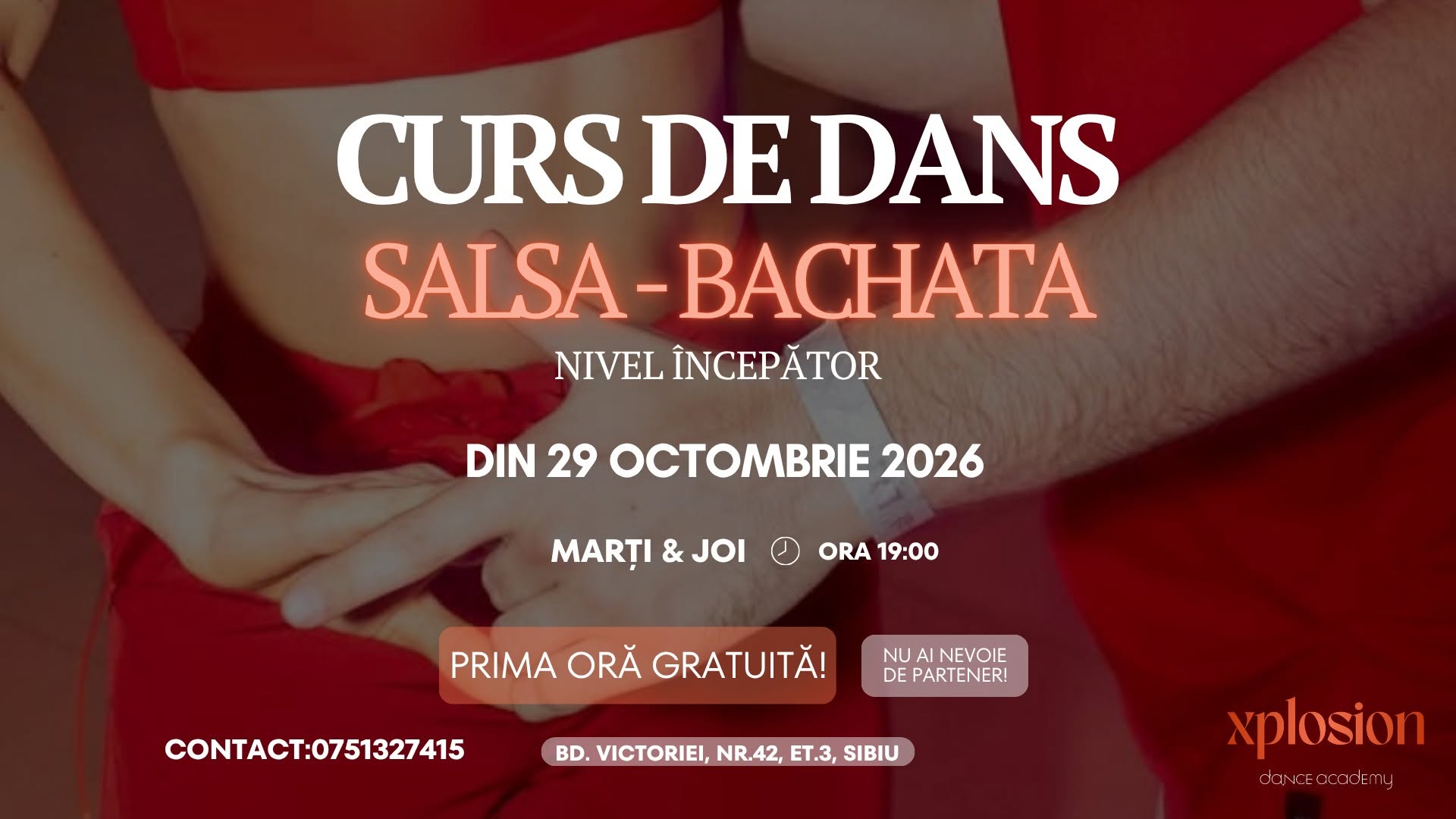 Curs de Dans - Salsa & Bachata în Sibiu - Dance Xplosion Academy