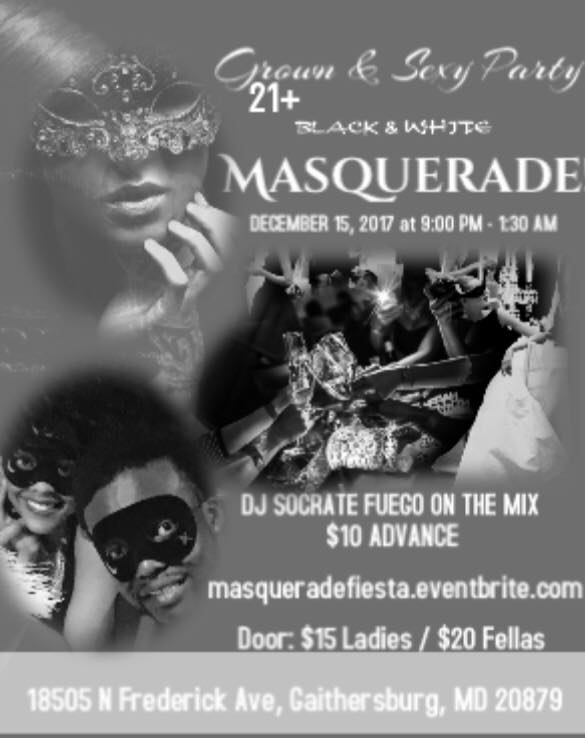 Grown & Sexy Masquerade Party - DJ Socrate Fuego