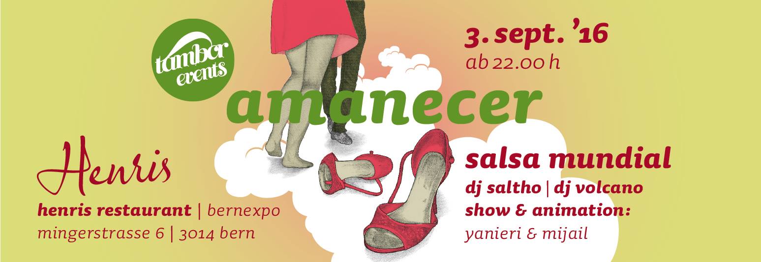 Amanecer, DIE neue Salsaparty zum 3.!
