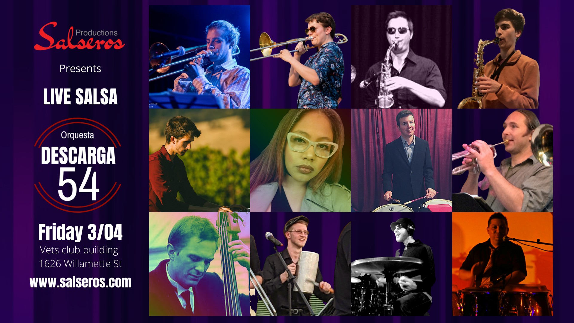 Live Salsa with Orquesta Descarga 54