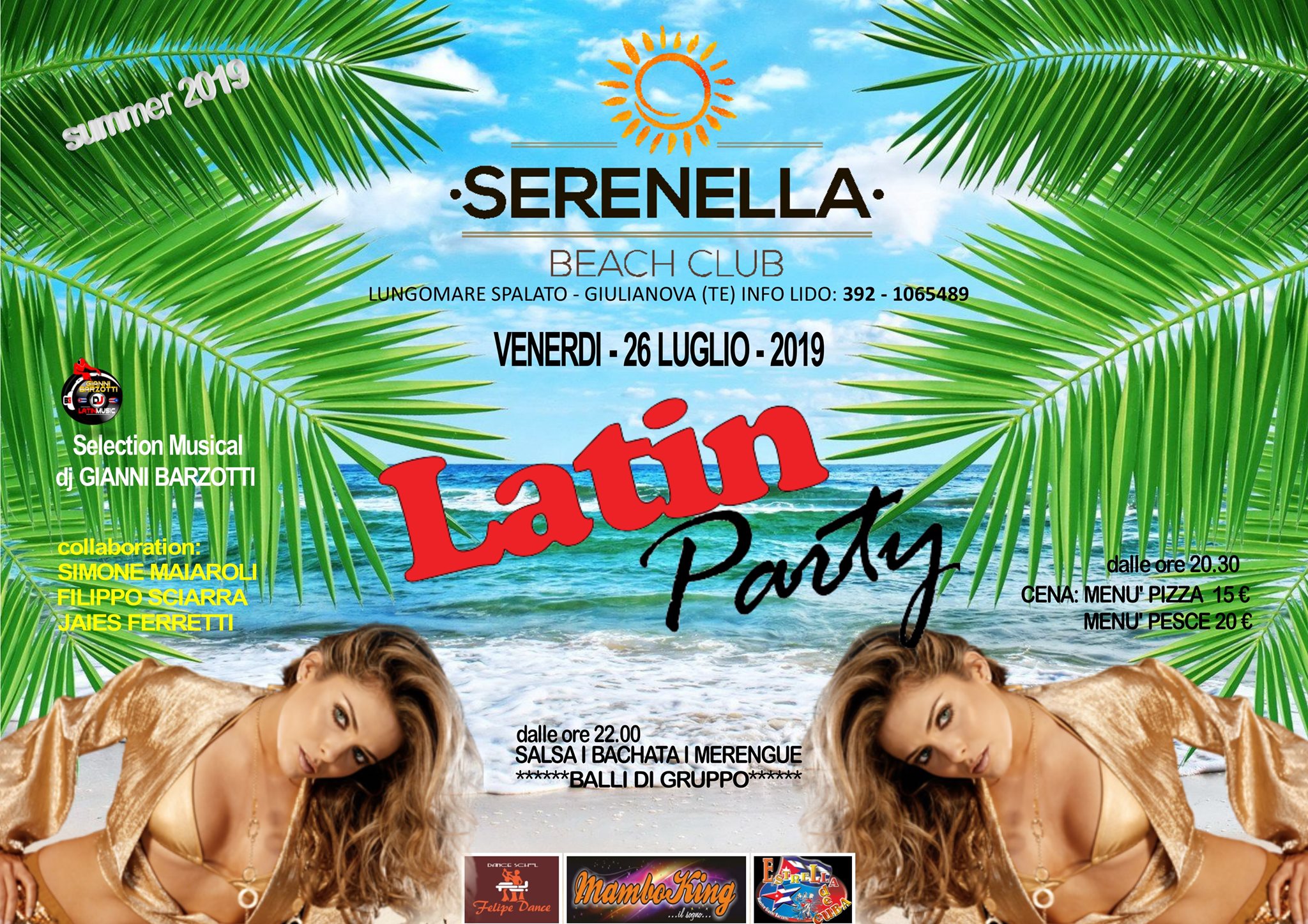 26 Luglio - Serenella Beach Club I Latin Party