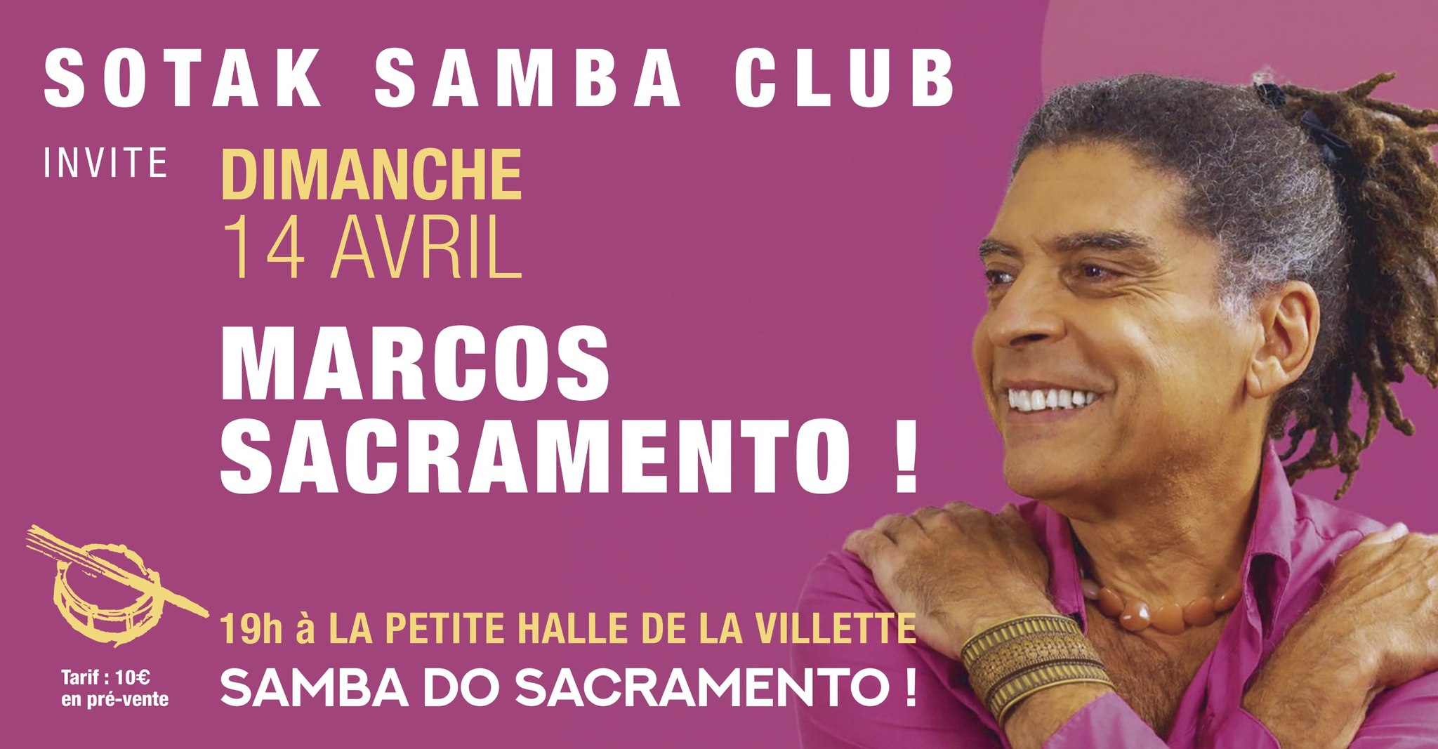 SOTAK SAMBA CLUB invite Marcos Sacramento + Trio Anaê en première partie - La Petite Halle.