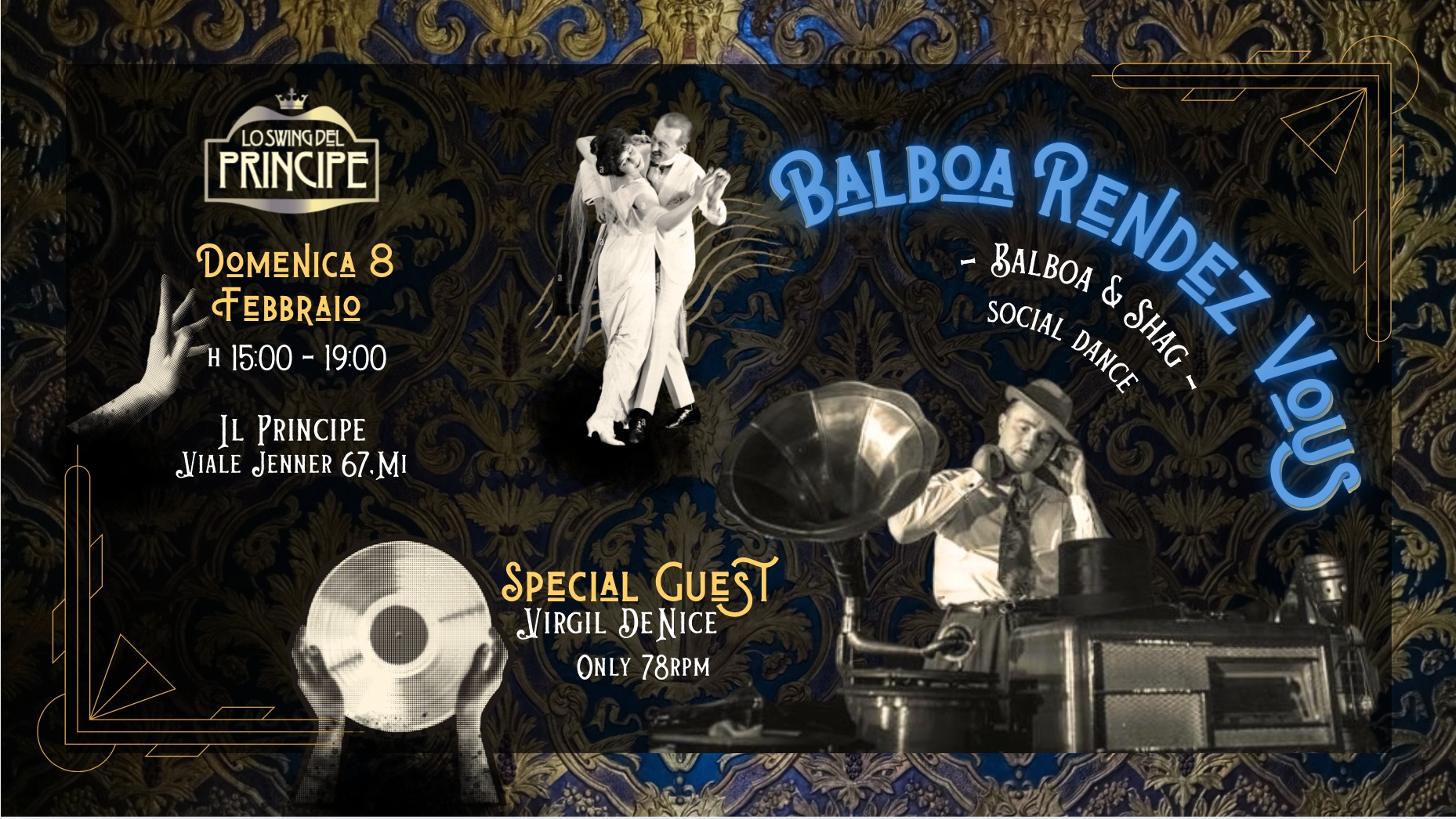 โ ๐๐๐ฅ๐๐จ๐ ๐๐๐ง๐๐๐ณ ๐๐จ๐ฎ๐ฌ โ Lo Swing del Principe โ Dj Virgil DeNice โ Only 78 Rpm โ 8.02