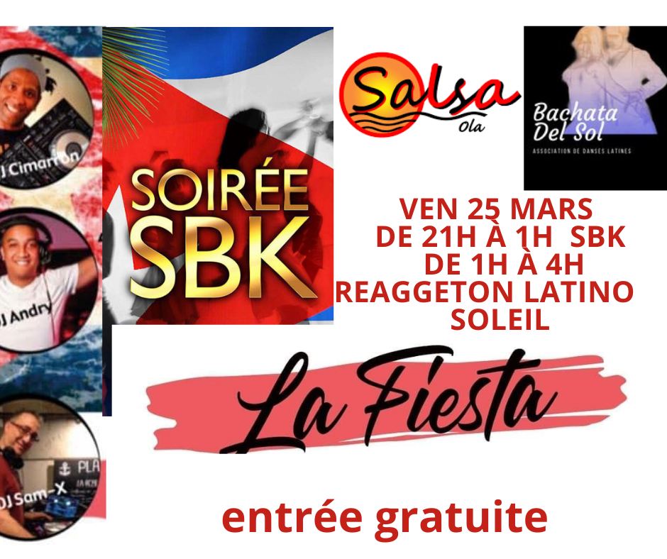 Soirée SBK+Reggaeton - 3 DJs - La Fiesta